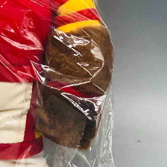 Jaisy Inc. stuffed teddy bear holding football height 10" length 7" READ - Picture 2 of 7